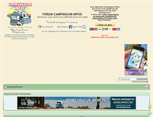 Tablet Screenshot of forum.campingcar-infos.com